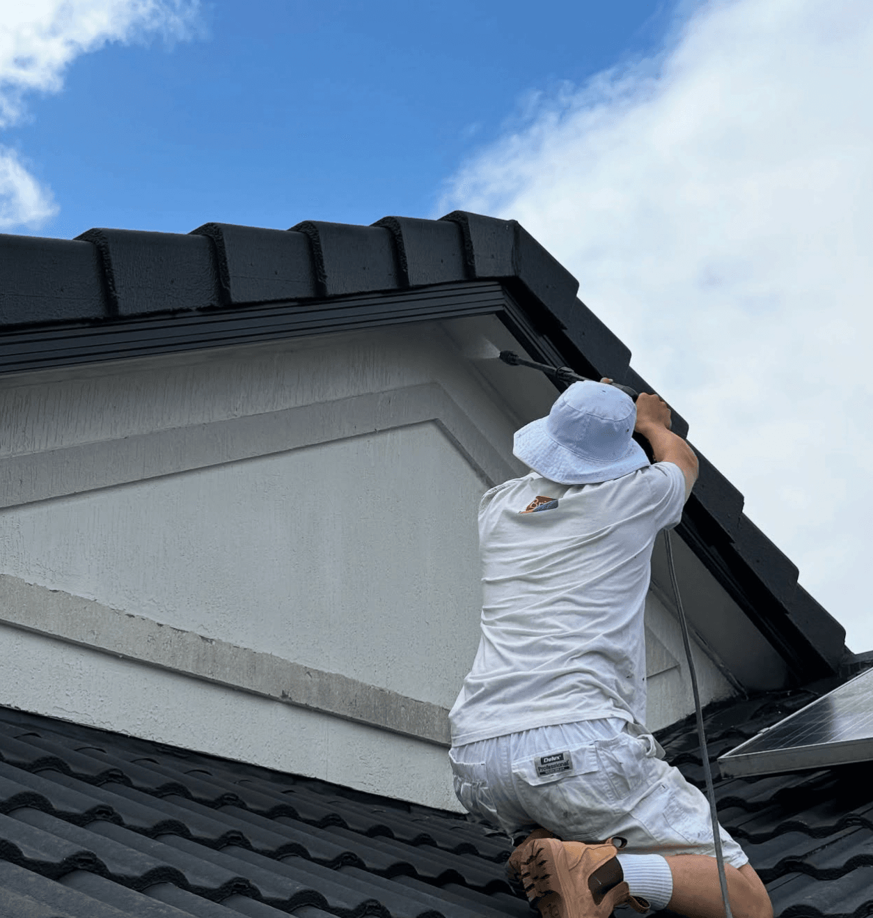 Exterior Wall Painting before